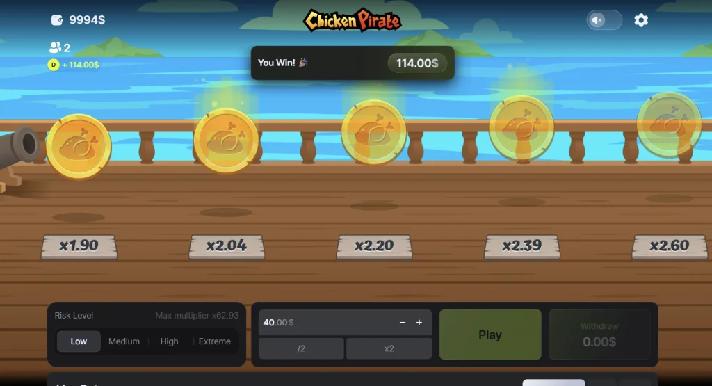 Chicken Pirate demo gratuita
