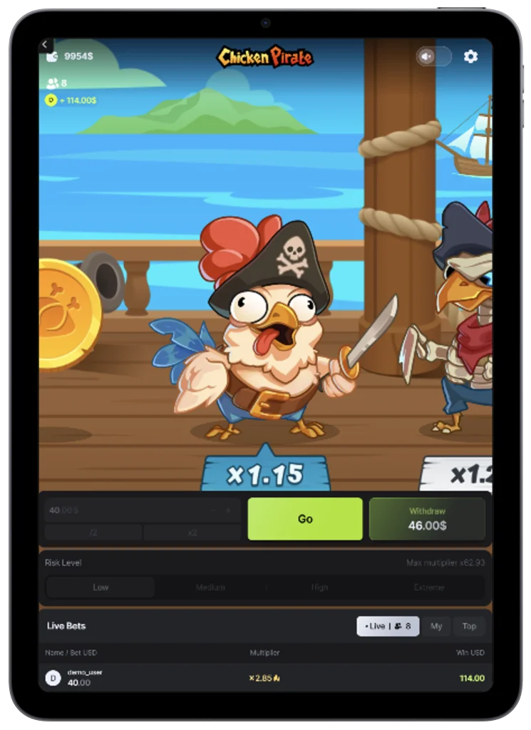 Chicken Pirate app