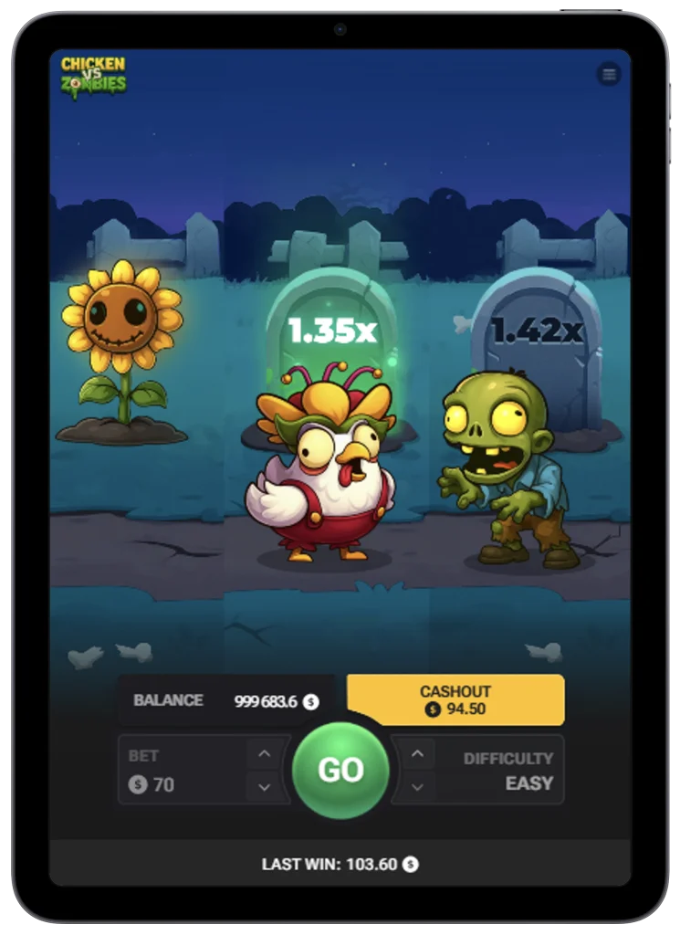 Chicken vs Zombies app