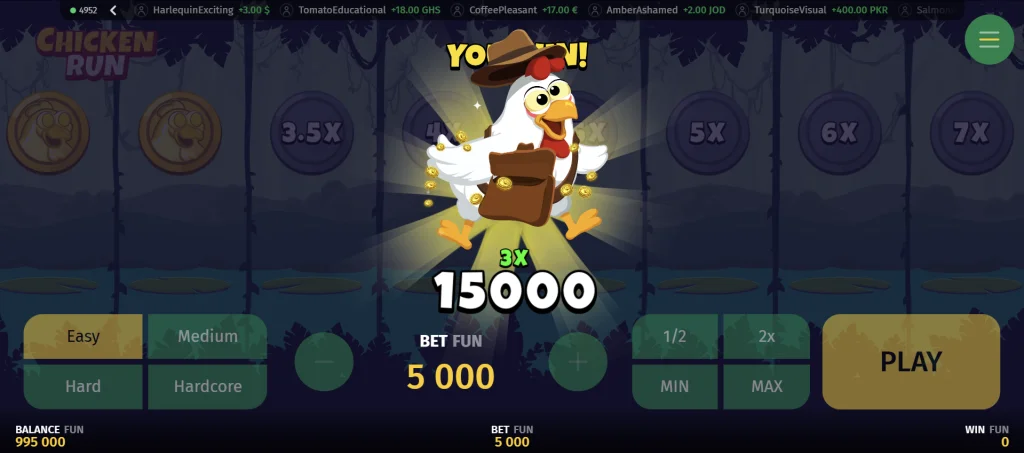 Chicken Run free demo