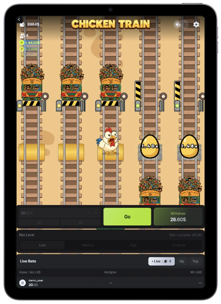 Chicken Train app