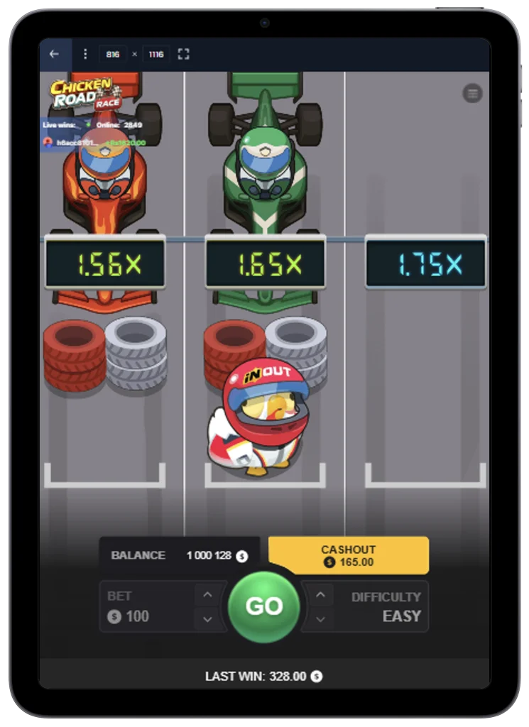 Chicken Road Race Spiel