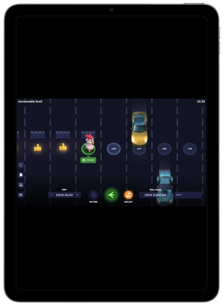 Uncrossable Rush app
